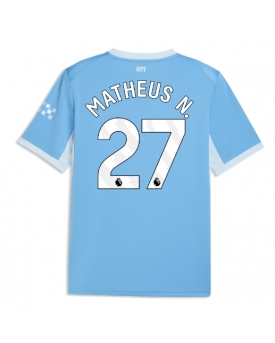 Manchester City Matheus Nunes #27 Maglia Gara Casa Repliche 2026-27 Maniche Corte Manchester City Matheus Nunes #27 Maglia Gara Casa Repliche 2026-27 Maniche Corte